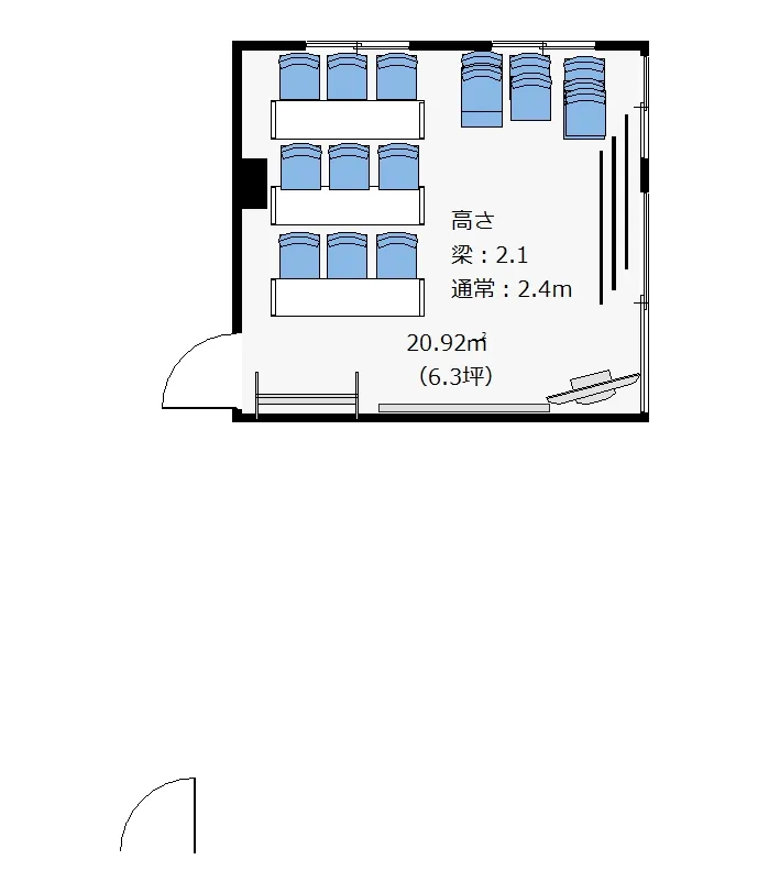 上野駅前4B 間取り 01